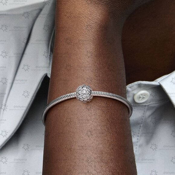 Pandora Sparkling Pavé Round Charm|Pendant - Picture 2 of 2